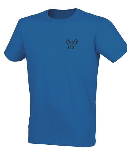 T-Shirt Feelgood Stretch Heather Blauw - Label 1401