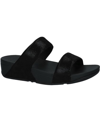 FitFlop - Shimmy Suede Slide - Comfort slippers - Dames - Maat 38 - Zwart - H68-403 -Black Glimmer Suede