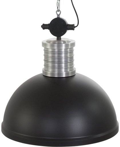 Industriele hanglamp Steinhauer Brooklyn Solo zwart ø50 cm
