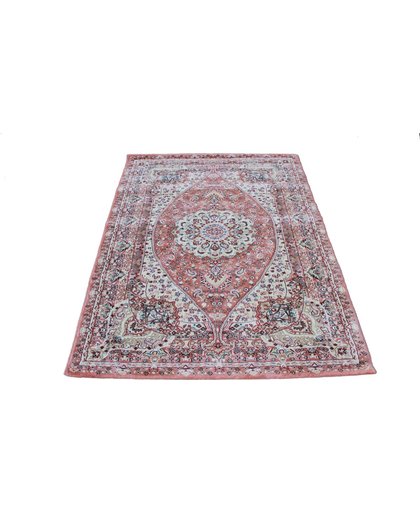 Vloerkleed klassiek Tachmahal perzisch patroon Roze 120x170 cm