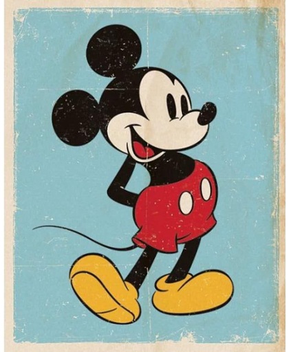 Poster Mickey Mouse retro 40 x 50 cm - filmposter