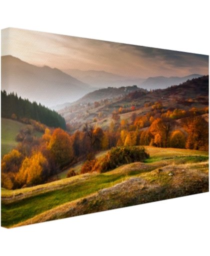 Rhodopean landschap Canvas 120x80 cm - Foto print op Canvas schilderij (Wanddecoratie)