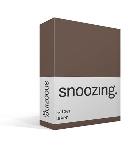 Snoozing - Laken - Katoen - Tweepersoons - 200x260 cm - Taupe