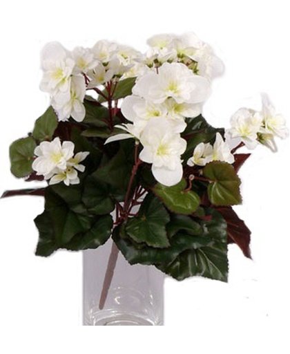 Witte kunst Begonia 30 cm