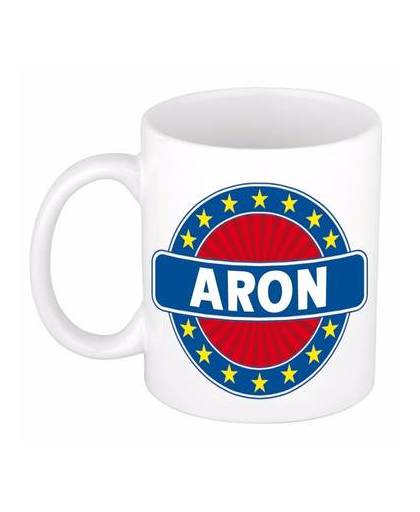 Aron naam koffie mok / beker 300 ml - namen mokken