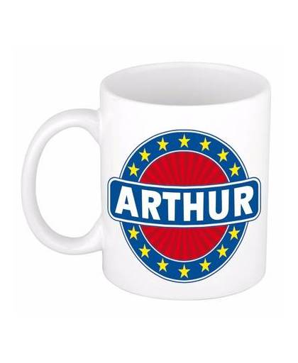 Arthur naam koffie mok / beker 300 ml - namen mokken