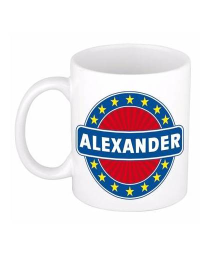 Alexander naam koffie mok / beker 300 ml - namen mokken