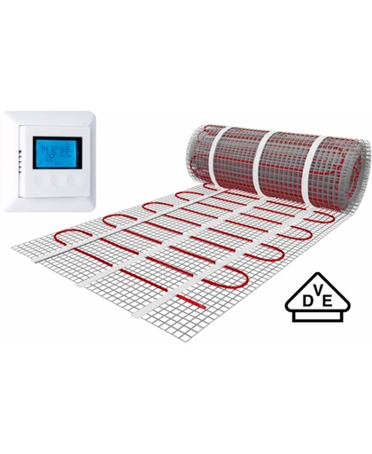 e-Heat Mat - Set 4,5 m² / 675 Watt, Elektrische Vloerverwarming