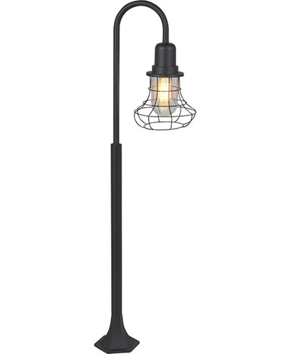 QAZQA Moreno - Staande buitenlamp - 1 lichts - H 1260 mm - zwart
