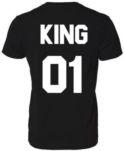 T-Shirt King 01 Maat L | King + Rugnummer | King & Queen