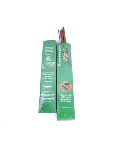 Anti muggen - wierook - 2 pakjes van 12 stuks - Citronella - Incense Sticks - Citroen