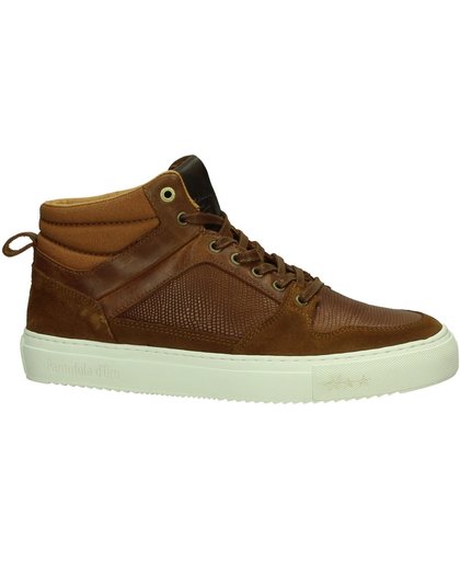 Pantofola d'Oro - Avezzano Uomo Mid  - Sneaker hoog gekleed - Heren - Maat 42 - Cognac - JCU -Tortoise Shell