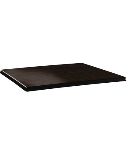 Topalit Classic Line rechthoekig tafelblad | wengé | 110x70cm