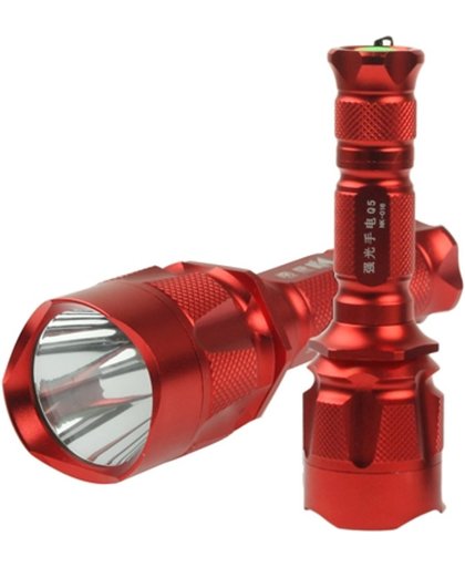 Q5 NK-016 LED Light Flashlight with  Battery Charger  Length: 150mm(Red)