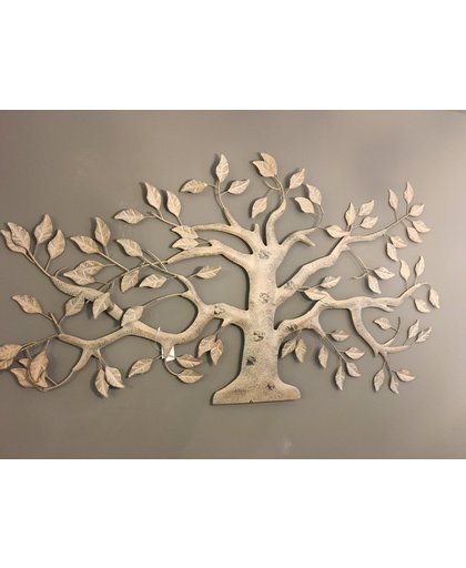 Metalen wanddecoratie olijfboom