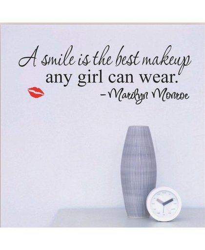 Muur Sticker / Poster Met Tekst / Quote Marilyn Monroe
