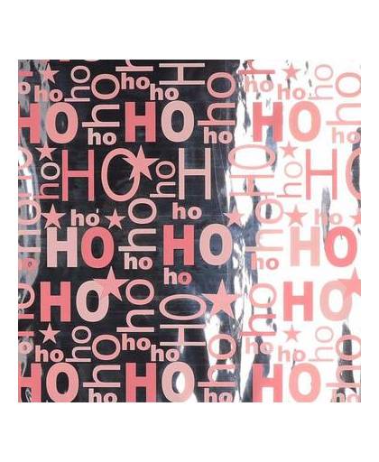 Kerst inpakpapier zilver/roze 200 x 70cm - cadeaupapier / kadopapier