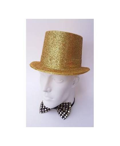 Gouden glitter hoed