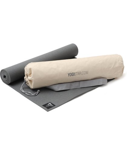 Yoga-Set Starter Edition (Yoga mat + yoga zak) graphit Fitnessmat YOGISTAR