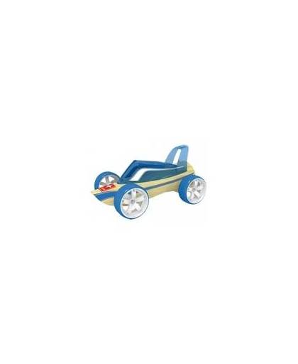 Roadster raceauto bamboe speelgoed auto 8 cm