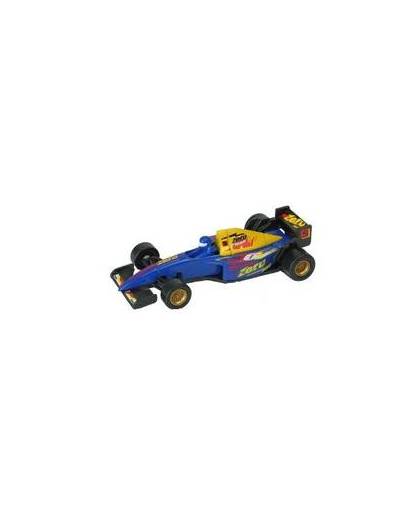 Formule 1 racewagen blauw