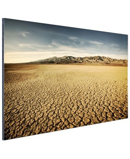 Droog woestijngebied Aluminium 30x20 cm - Foto print op Aluminium (metaal wanddecoratie)