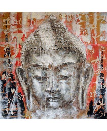 Boeddha Schilderij 95cmx95cm