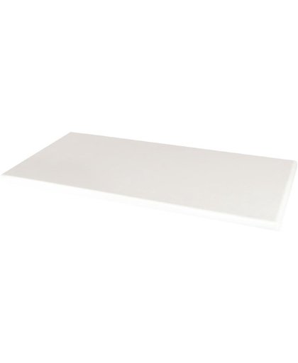 Rechthoekig spaanplaat/gelamineerd tafelblad 110x70 cm | Wit