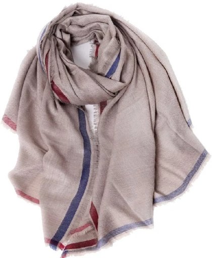 Super puur kasjmier sjaal en omslagdoek - 100% wit cashmere - Elegante en warm - 180 * 120cm - 185g - Lichtpaars | LENGKEORL