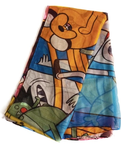 Adventure Time - Characters Allover Print Fashion Scarf