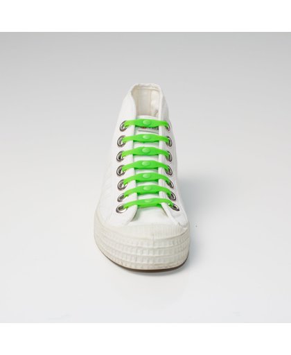 Shoeps Elastische Veters Green 14 stuks