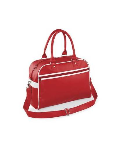Bagbase original retro bowling bag classic red/white 22 liter