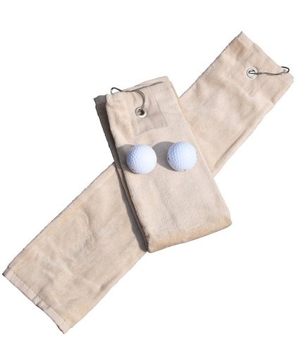 A&R Golf Handdoekje DeLuxe Velours Sand 400 gram