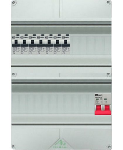 EMAT groepenkast 7 aardlekautomaten 370x250 (HxB) IP55 1F + HFD