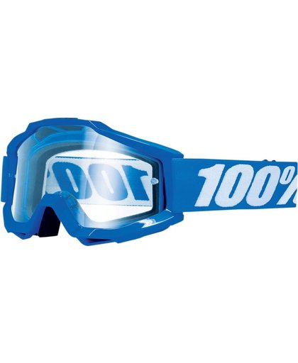 100% Crossbril Accuri OTG Reflex Blue/Clear (voor Brildragers)