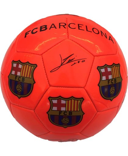 FC Barcelona - Bal Handtekeningen - Size 5 - Oranje Fluo