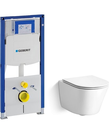 Geberit Duofix Reservoir + Dowa Calo Hangend Rimless Toilet Set