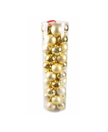 40 gouden kerstballen van plastic