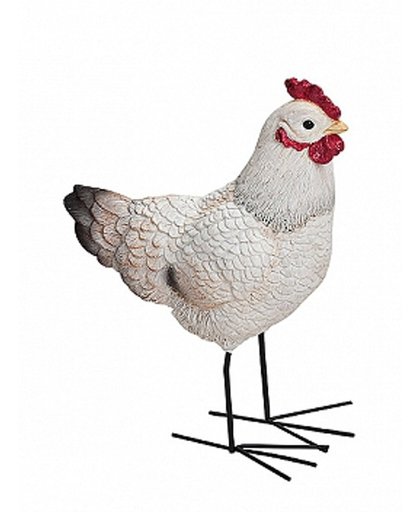 Paasversiering kippen beeldje 15x19 cm
