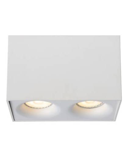 Lucide plafondspot bentoo-led gu10 2-lichts dimbaar - wit