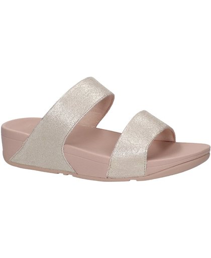 FitFlop - Shimmy Slide Sandals Foil Print  - Comfort slippers - Dames - Maat 42 - Roze - K70-574 -Pink Foil Suede