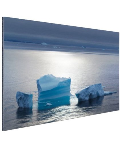 Drijvend ijs Noordpool Aluminium 120x80 cm - Foto print op Aluminium (metaal wanddecoratie)