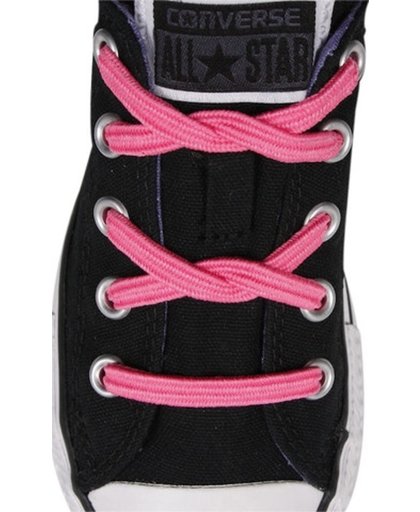 ace elastieke veters bubble gum Pink voor sneakers met 6 gaatjes