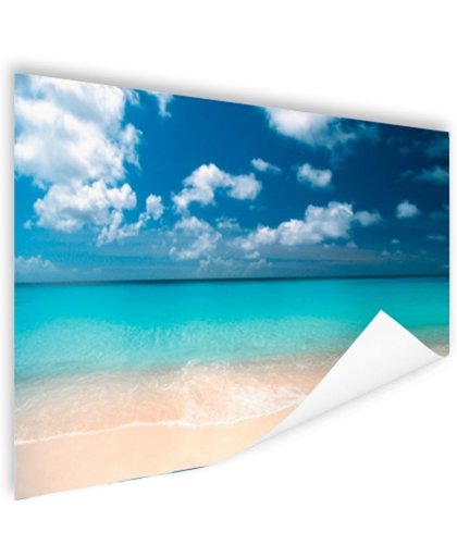 Knip Strand op Curacao Poster 150x75 cm - Foto print op Poster (wanddecoratie)