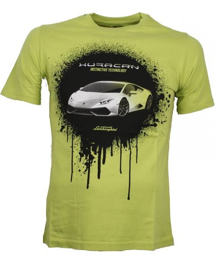 Lamborghini T-shirt Huracan Heren Groen Maat Xs