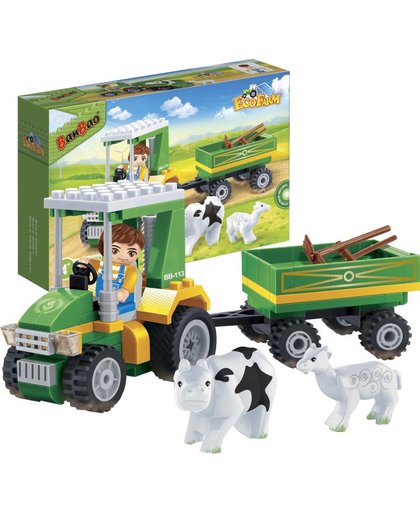Eco boerderij - Tractor met aanhanger