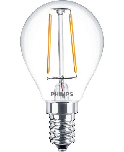Philips Classic CLA LEDLuster ND 2.3-25W E14 WW P45 CL 2.3W E14 A+ Warm wit LED-lamp