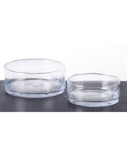 Maison Péderrey - Vaas - Cilinder schaal - Glas - Mond geblazen glas