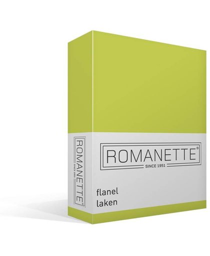 Romanette - Flanel - Laken - Eenpersoons - 150x250 cm - Apple