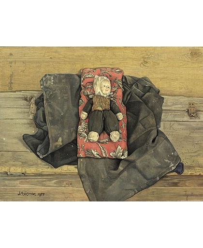 Jopie Huisman - Pop op rood kussentje - 45x60cm Canvas Giclée